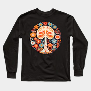 Retro Mushroom Long Sleeve T-Shirt